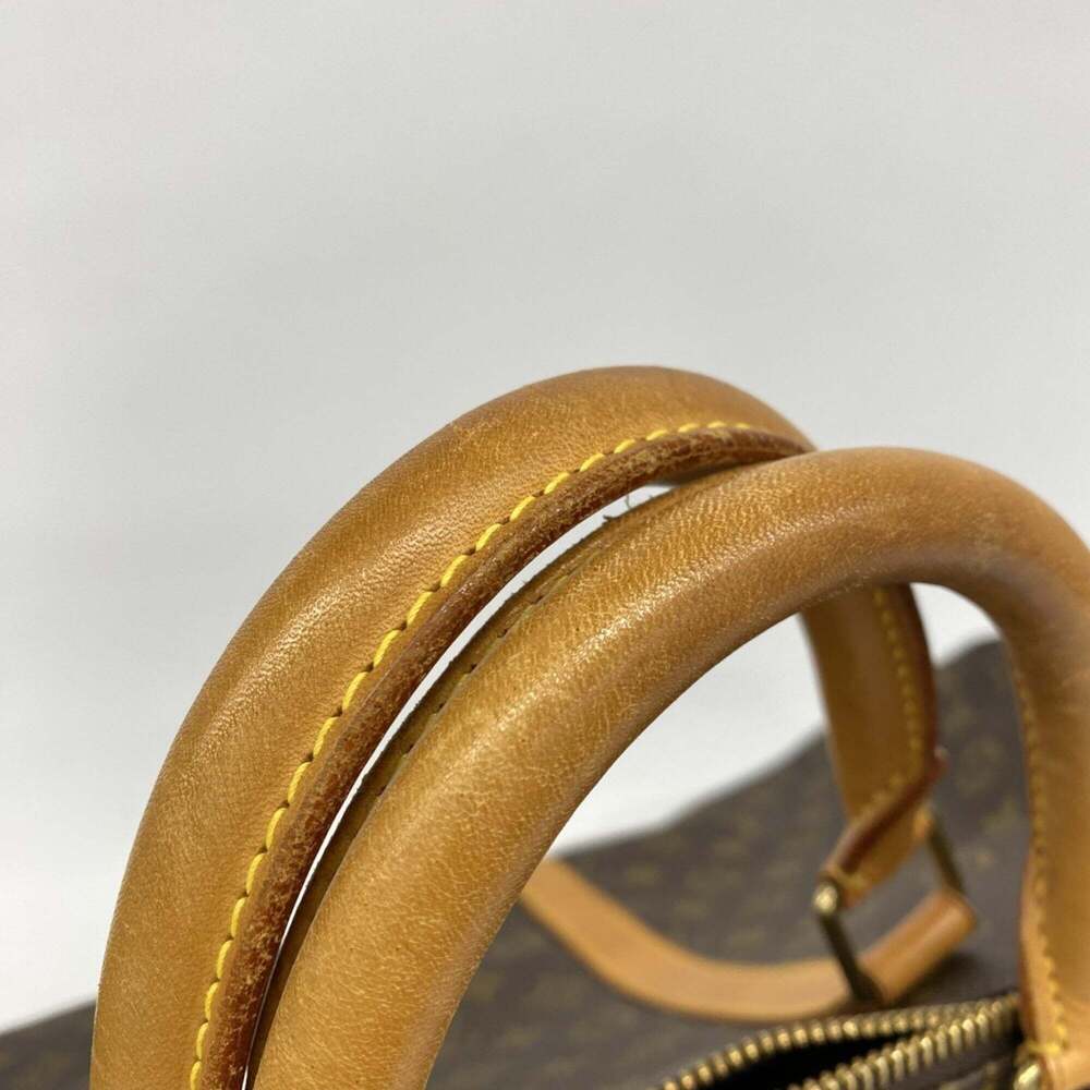 LOUIS VUITTON Brown Monogram Keepall 55 Boston Bag - Picture 10 of 13